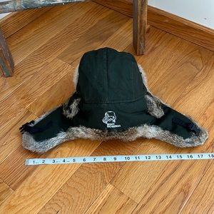 NWOT MAD BOMBER Bomber winter hat M Waxed Canvas Shell